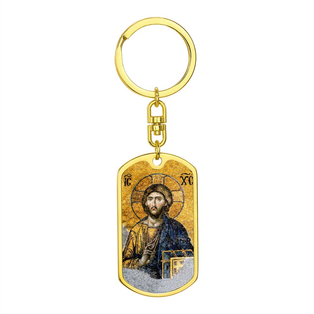 Christ Pantocrator icon of St Sophia keychain