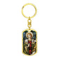 Archangel Gabriel dog tag keychain