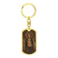 Madonna and Child Margaritonne dog tag keychain