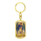 St Michael the Archangel dog tag keychain