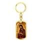 St John The Baptist dog tag keychain