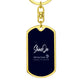 Dog Tag with Swivel Keychain NEW