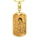 Archangel Gabriel Sinai dog tag keychain