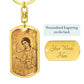 Archangel Gabriel Sinai dog tag keychain