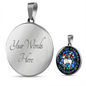 Lamb of God necklace, Lamb of God Agnus Dei pendant necklace, Our Lamb Has Conquered Let Us Follow Him, Lamb of God pendant