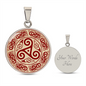 Triskelion Necklace, Celtic Necklace, Ttiskelion Pendant, Triskele pendant necklace