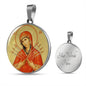 Our Lady of Sorrows icon pendant necklace