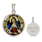 St Terese of Avila circle pendant necklace