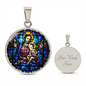 Virgin Mary and Baby Jesus pendant necklace