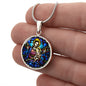 Virgin Mary and Baby Jesus pendant necklace