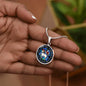 Lamb of God necklace, Lamb of God Agnus Dei pendant necklace, Our Lamb Has Conquered Let Us Follow Him, Lamb of God pendant