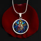 Virgin Mary and Baby Jesus pendant necklace