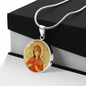 Our Lady of Sorrows icon pendant necklace