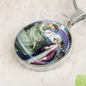 Anunciation Prerafaelites Ave Maria Gracia ShineOn Circle Cirlcle pendant necklace NEW
