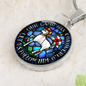 Lamb of God necklace, Lamb of God Agnus Dei pendant necklace, Our Lamb Has Conquered Let Us Follow Him, Lamb of God pendant