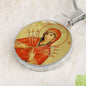 Our Lady of Sorrows icon pendant necklace