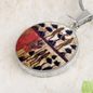 Adam and Eve Manuscript circle pendant necklace