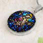 Virgin Mary and Baby Jesus pendant necklace