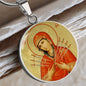 Our Lady of Sorrows icon pendant necklace