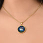 Lamb of God necklace, Lamb of God Agnus Dei pendant necklace, Our Lamb Has Conquered Let Us Follow Him, Lamb of God pendant