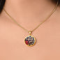 Adam and Eve Manuscript circle pendant necklace