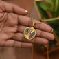 Theotokos Oranta Circle New circle ShineOn Cirlcle pendant necklace NEW
