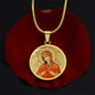 Our Lady of Sorrows icon pendant necklace