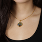 St Terese of Avila circle pendant necklace