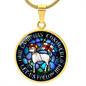 Lamb of God necklace, Lamb of God Agnus Dei pendant necklace, Our Lamb Has Conquered Let Us Follow Him, Lamb of God pendant