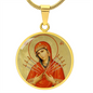 Our Lady of Sorrows icon pendant necklace