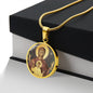 Theotokos Oranta Circle New circle ShineOn Cirlcle pendant necklace NEW