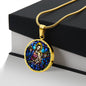 Virgin Mary and Baby Jesus pendant necklace