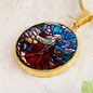 Agony in the Garden circle pendant necklace