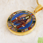 Jesus King of Glory circle pendant necklace
