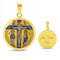 Crucifixion Enamel pendant necklace