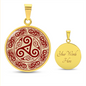 Triskelion Necklace, Celtic Necklace, Ttiskelion Pendant, Triskele pendant necklace