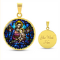 Virgin Mary and Baby Jesus pendant necklace