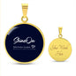 Cirlcle pendant necklace NEW