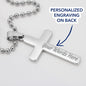Confirmation gift, Archangel Michael, Personalized Cross Necklace