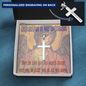 Confirmation gift, Archangel Michael, Personalized Cross Necklace