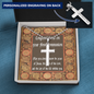 First Communion Gift Personalized Gift Cross Necklace Celtic Patterns Silver Cross Necklace Christian Necklace Cross Pendant Catholic Cross