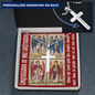 Archangels Michael Gabriel Raphael Uriel Confirmation gift Personalized Coss Necklace
