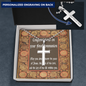 First Communion Gift Personalized Gift Cross Necklace Celtic Patterns Silver Cross Necklace Christian Necklace Cross Pendant Catholic Cross