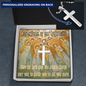 Confirmation gift Choir of Angels, Personalized Cross necklace
