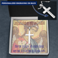 Confirmation gift Archangel Barachiel Personalized Cross Necklace