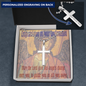 Confirmation gift, Archangel Michael, Personalized Cross Necklace