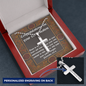 Celtic Pattern, Personalized Cross Necklace, Confirmation gift