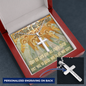 Confirmation gift Choir of Angels, Personalized Cross necklace