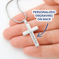 Baptism Gift Personalized Cross Necklace, Baptism Gift Girl, Baptism Gift Boy