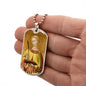 Saint Lucy Dog Tag military pendant necklace
